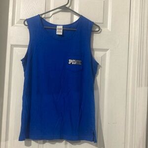 Pink Victoria’s Secret Women’s Size Small Blue/Black Tank Top With Sequins